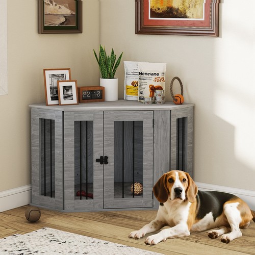 Pawhut dog crate - crate, furniture