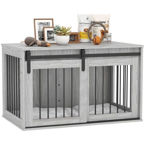 Pawhut dog crate furniture - crate,