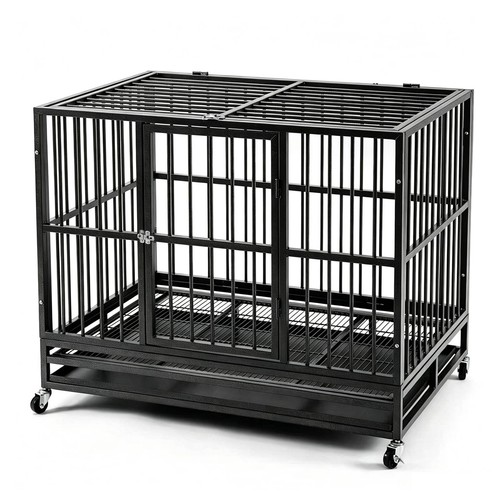 Heavy duty metal dog crate - duty,