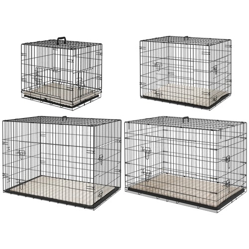 Pawhut dog crate with doors - pawhut,