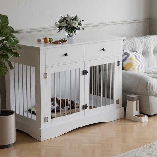 Wooden industrial dog crate - industrial,