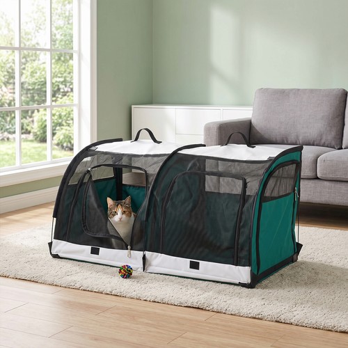 Fabric dog crate pet - fabric,