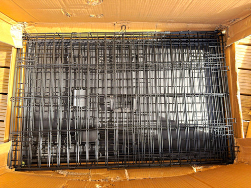 Folding steel wire dog - steel,