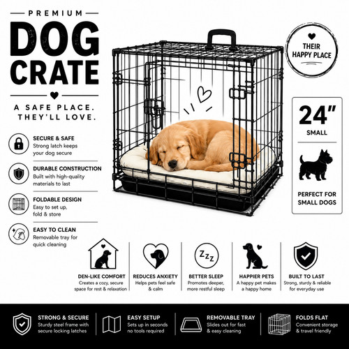 Small dog crate - small, door