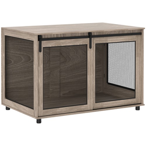 Pawhut dog crate furniture - crate, w/