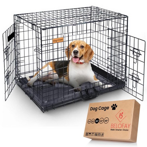 Belofay dog cage crate heavy - cage,