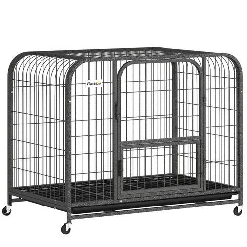 Pawhut heavy duty dog crate - duty,