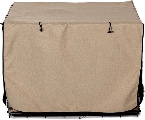 Large oatmeal dog crate - , cover