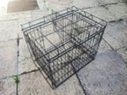 Black folding steel wire - wire, dog