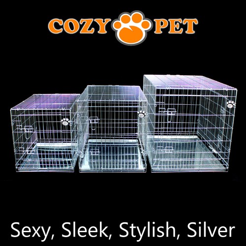Dog cage cozy - cage, silver