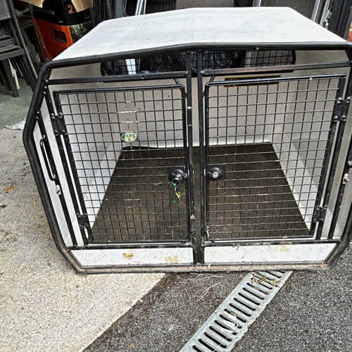 Double door car dog - cage, crate