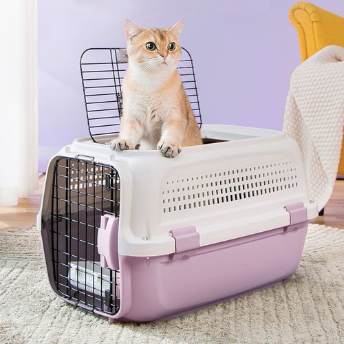 Large pet carrier box cat - cat, dog