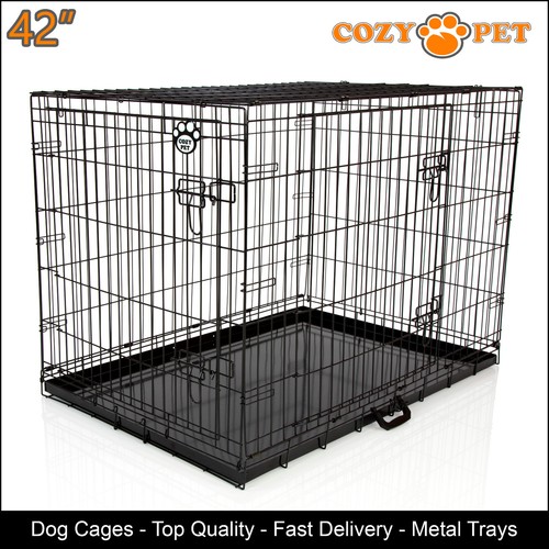 Dog cage black inch - black, puppy
