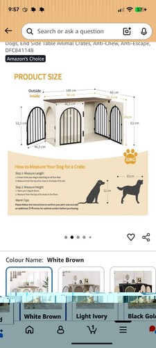 Indoor dog kennel crate - dog,