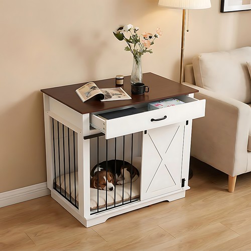 Wooden puppy cage dog - wooden,