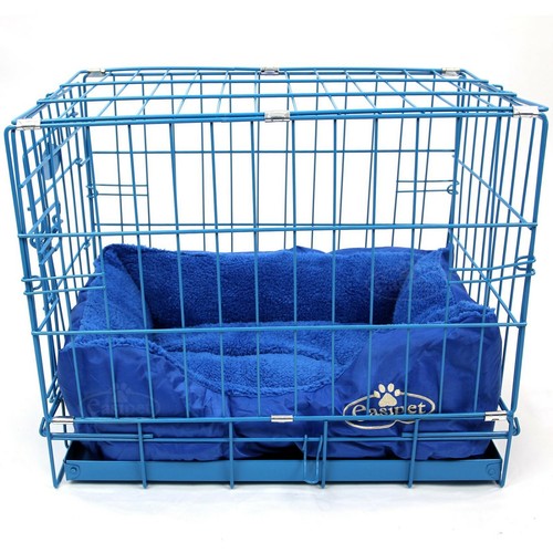 Blue dog cage with - blue,
