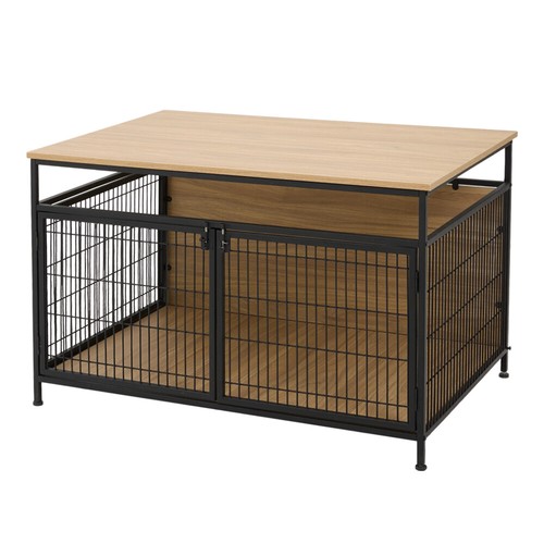 Xxl wooden dog - wooden, cage