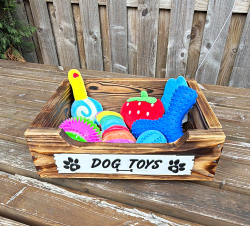 Small dog toy - dog, crate