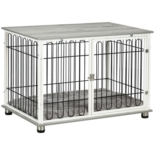 Pawhut dog crate furniture end - pawhut,