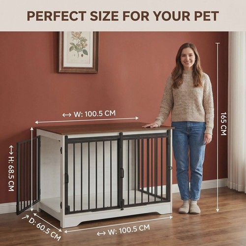 Furniture dog cage double - furniture,