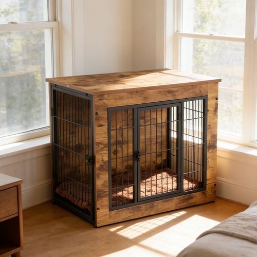 Dog crate furniture - dog,