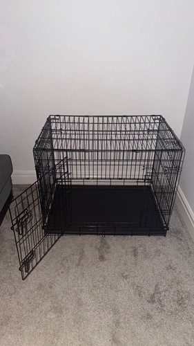 30in folding steel wire dog - steel,