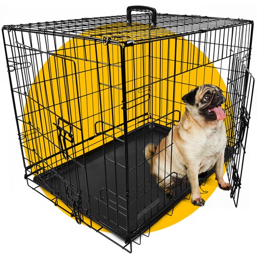 Dog cage puppy - dog, pet