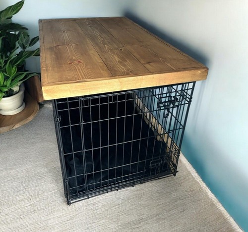 Handmade solid wood dog - wood,