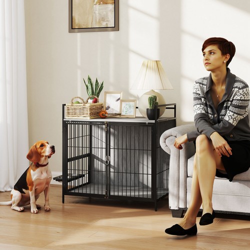 Pawhut dog crate - dog, furniture